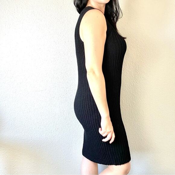 New JAMES PERSE Black Sweater Dress Size 4/ US XL - Picture 2 of 7